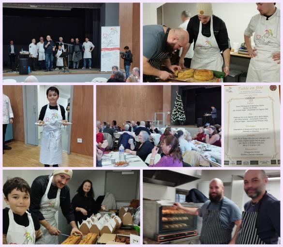Montage photographique de l’opération des Bouffons de la Cuisine 2024.