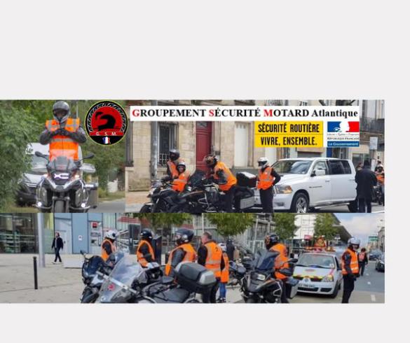 Rassemblement du Père Noël des motards à Bordeaux.